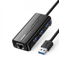 UGREEN 20265 USB 3.0 TO RJ45 GIGABIT ETHERNET ADAPTER + USB HUB  3PORT 3.0